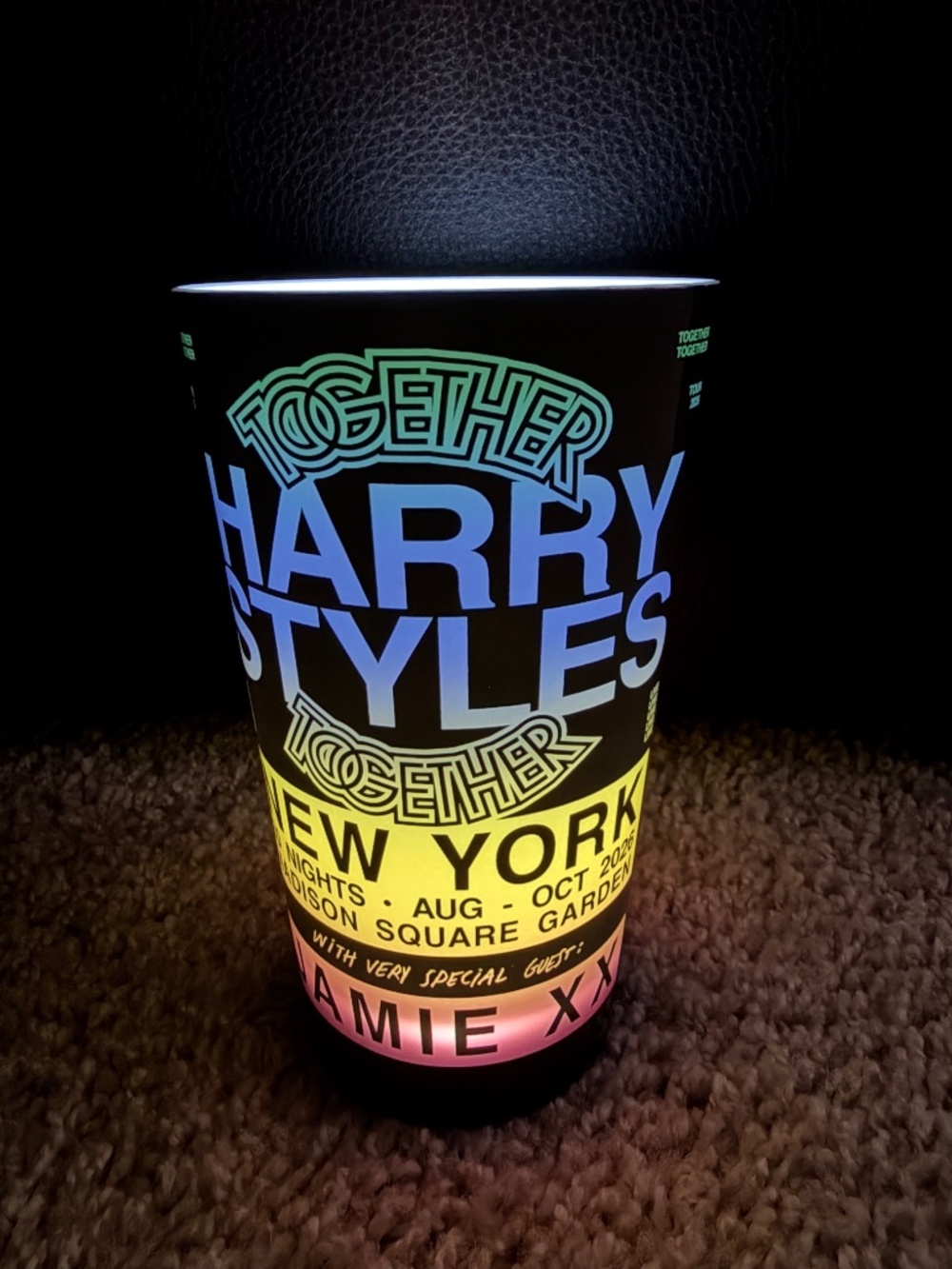 Harry Styles Madison Square Garden NYC Tour Souvenir Cup “Together Together”